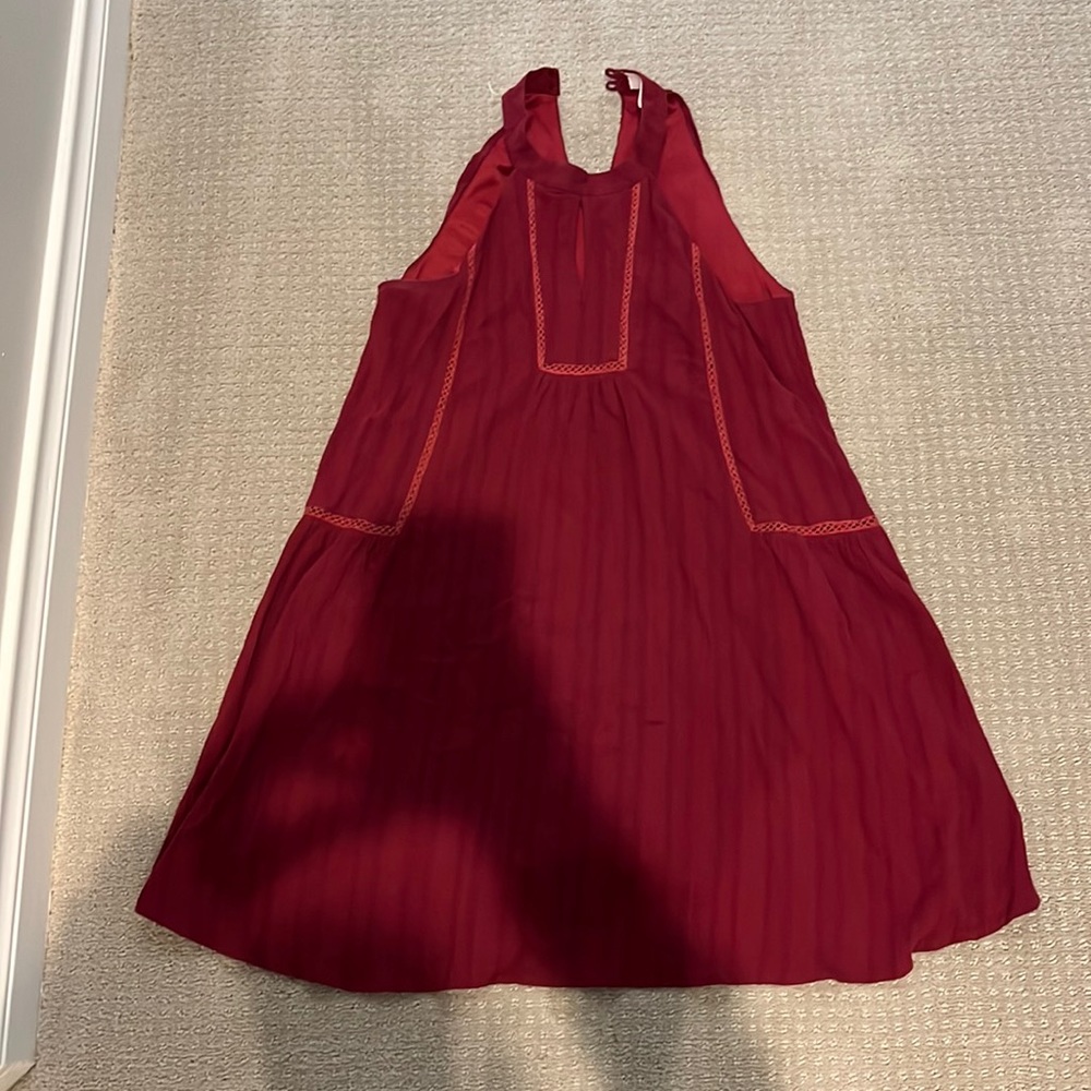 Burgundy dress - impeccable pig boutique.